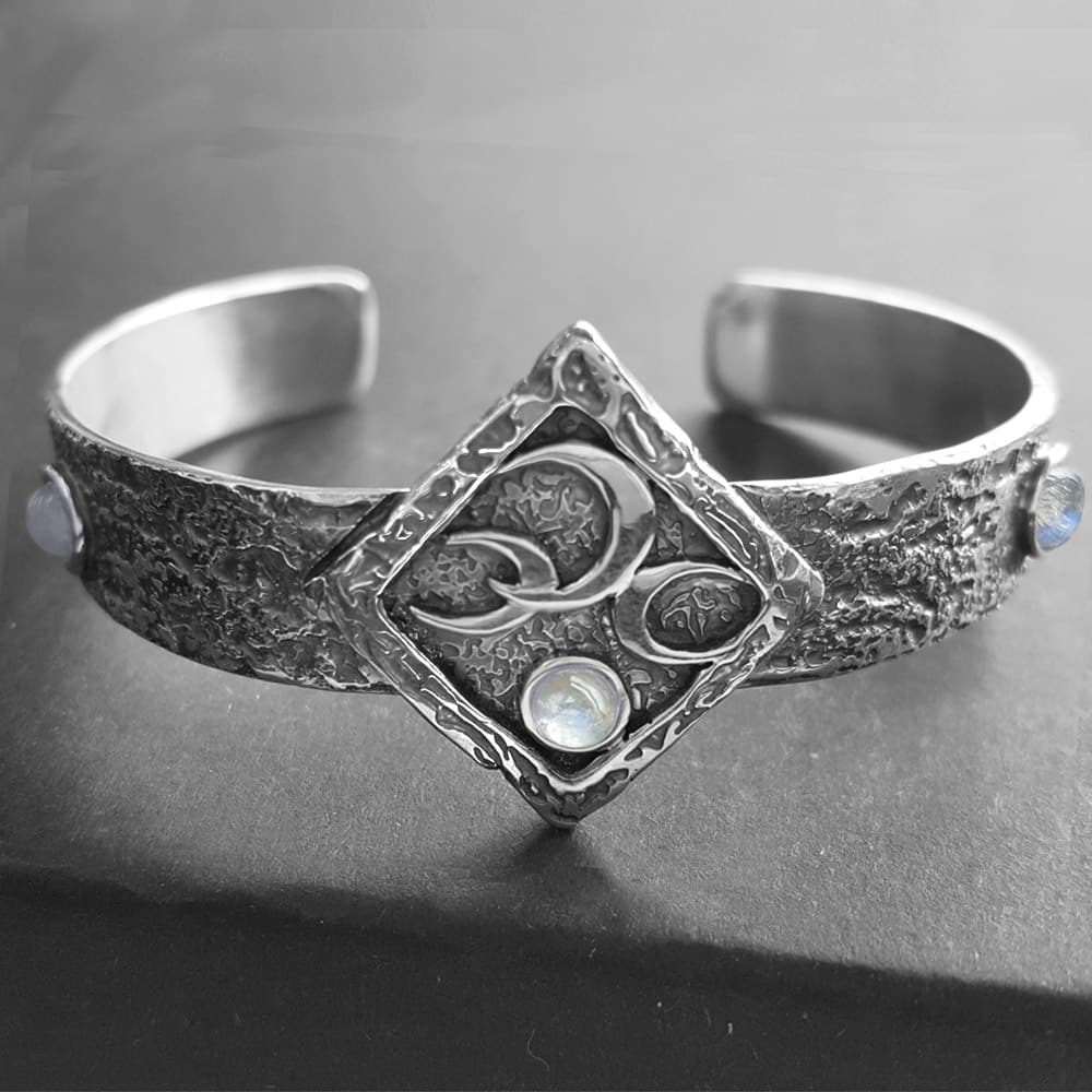 Gothic sale silver bracelets