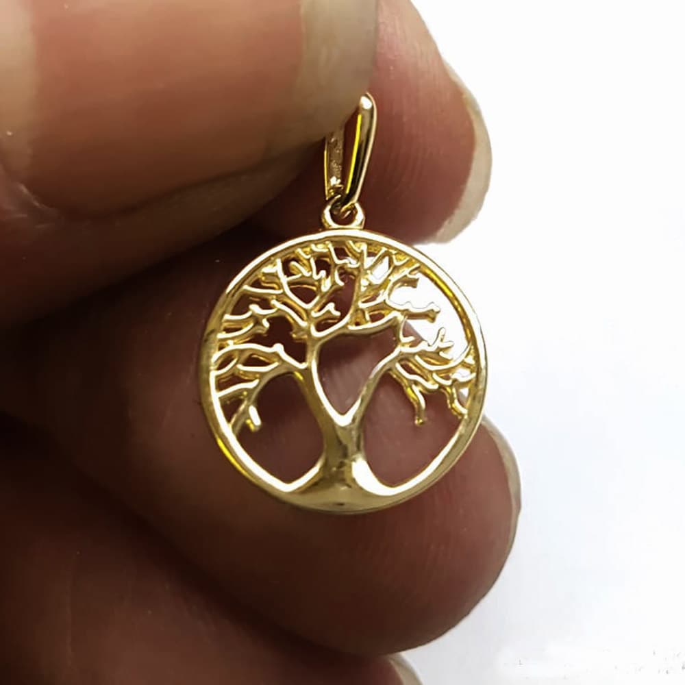 Gold hot sale tree necklace