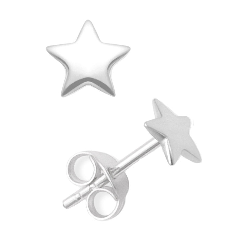 Sterling silver star hot sale stud earrings