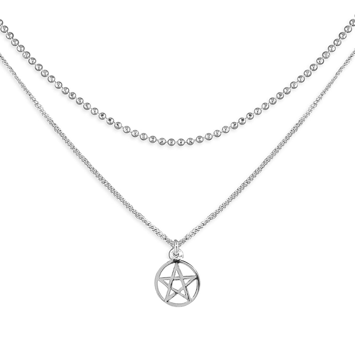 choker necklace pentagram jewellery 