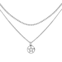 choker necklace pentagram jewellery 