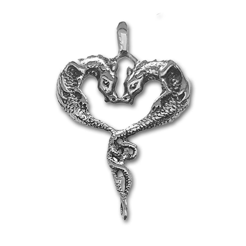 dragon heart pendant, dragon jewellery