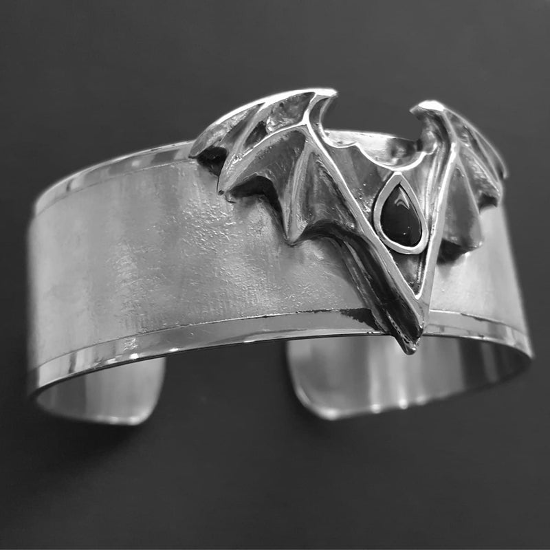 gothic bangle goth bat bracelet