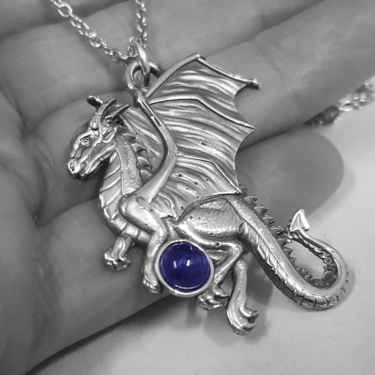 Selling Dragon pendant sterling silver