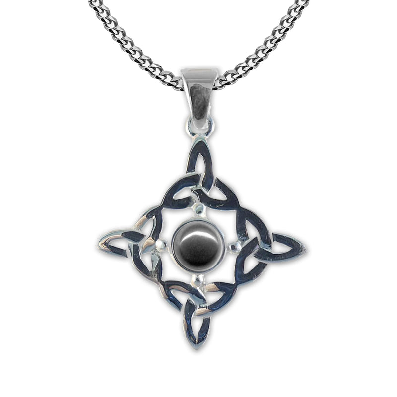 NEW: Celtic Quad Triquetra Pendant Celtic Necklace