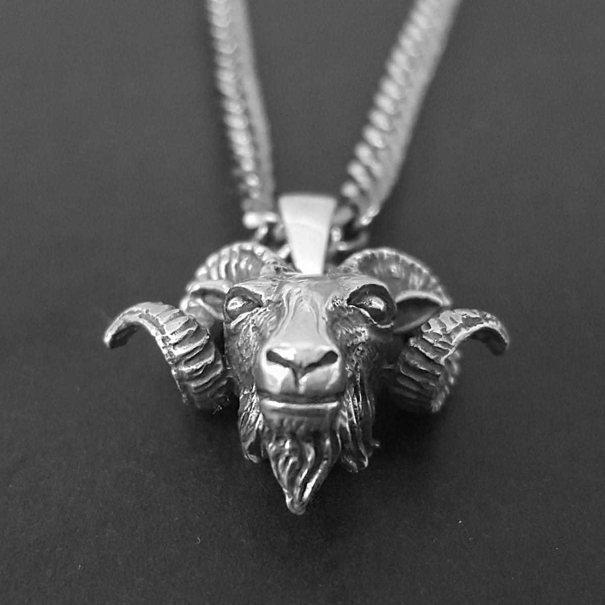 ram pendant for men, ram jewellery