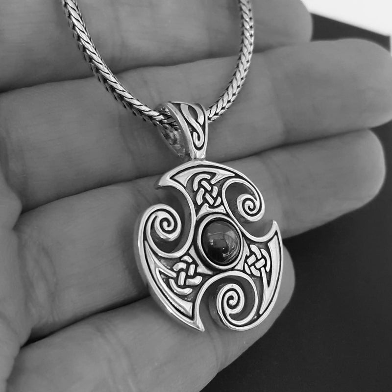 tribal celtic mens necklace