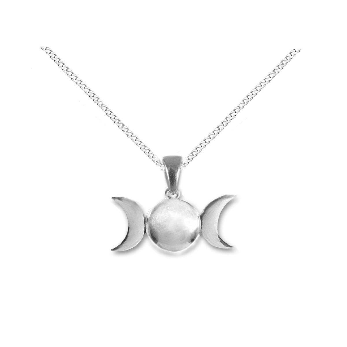 triple moon pagan necklace
