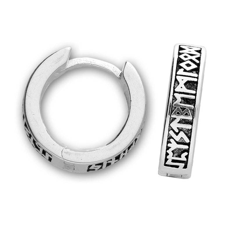 NEW: Viking Rune Huggie Hoop Earrings