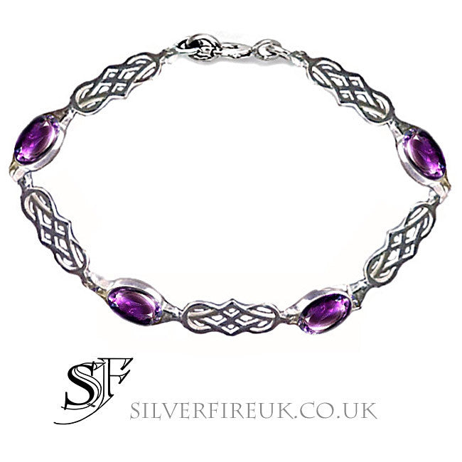 Sterling Silver Celtic Knot Gents Bracelet | Blarney