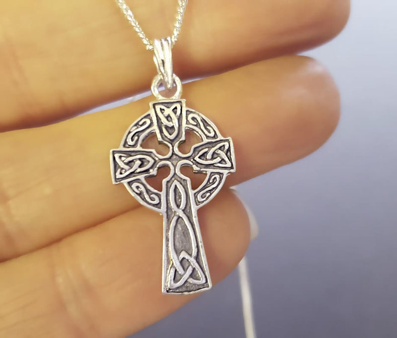 Celtic Cross Necklace Of the Iona Cross | SilverfireUK Jewellery