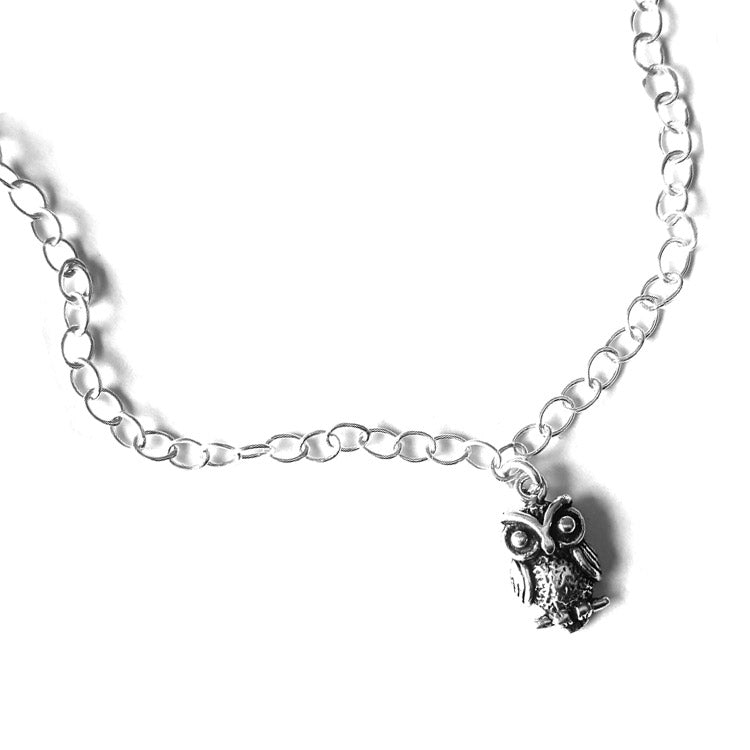 Silver on sale owl bracelet