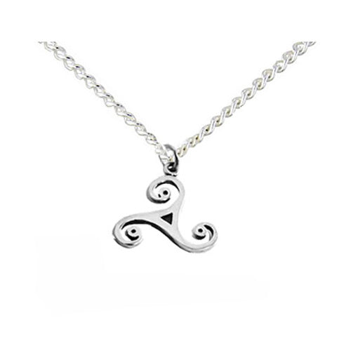 Silver hot sale triskele pendant