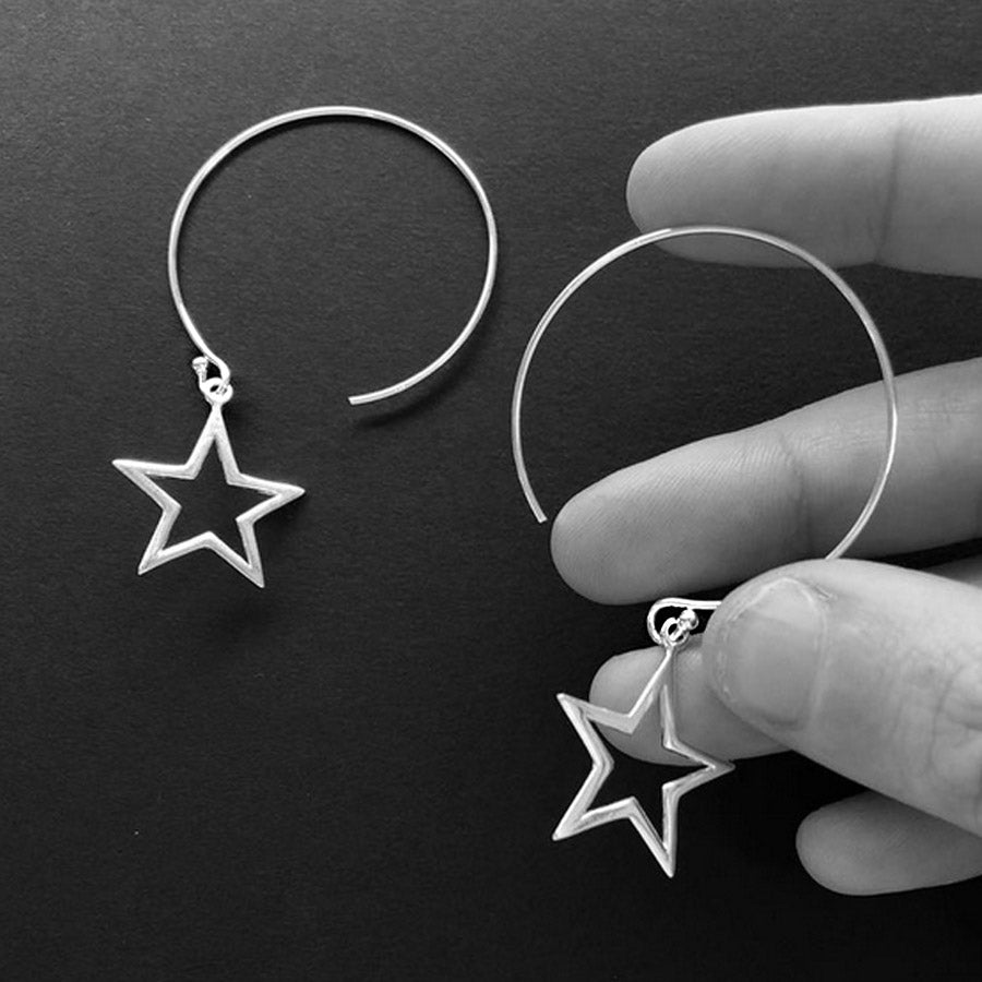 Buy Wholesale China 2023 New Arrival Fashion Jewelry Starfish Earrings With  Sweet And Cool Exaggerated Silver Big Star Earrings & Earring at USD 1.15 |  Global Sources